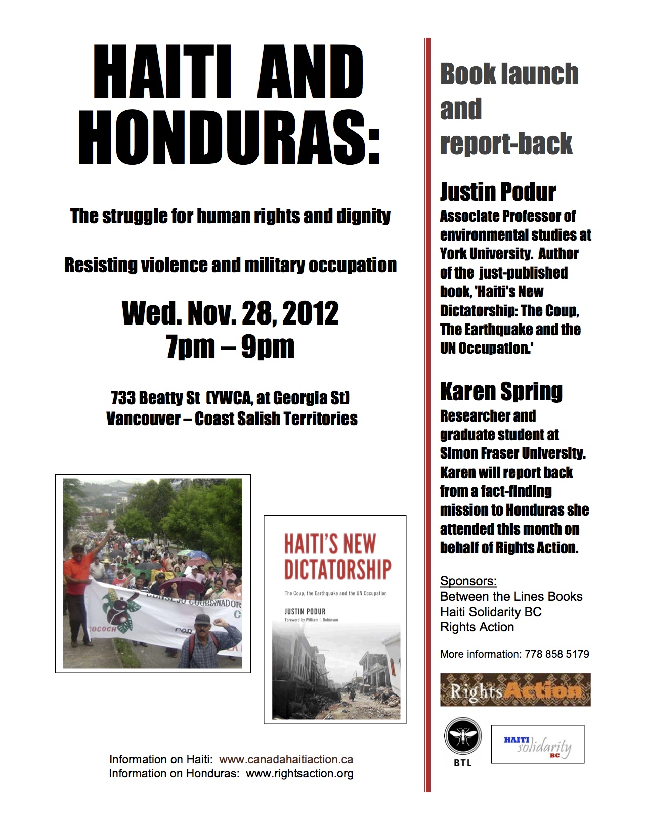 Haiti and Honduras: Rights and Dignity | Latin American Studies