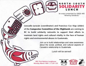 Salsa Night and Solidarity Lunch!