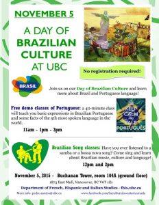 Event: A Day of Brazilian Culture at UBC
