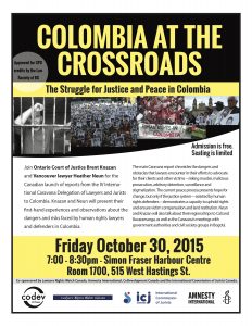 Talk: Colombia at the Crossroads